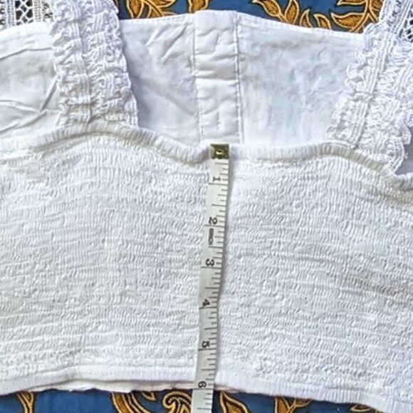 🌟NWT lace crop top white medium Japna - Picture 5 of 11